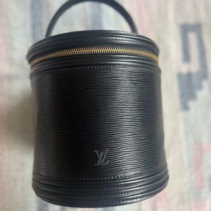 Louis Vuitton Epi Cannes Vanity Bag Black Leather Vintage